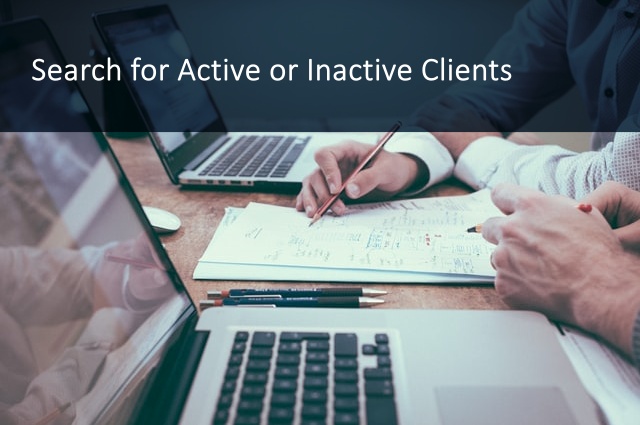 search active inactive clients local service hero